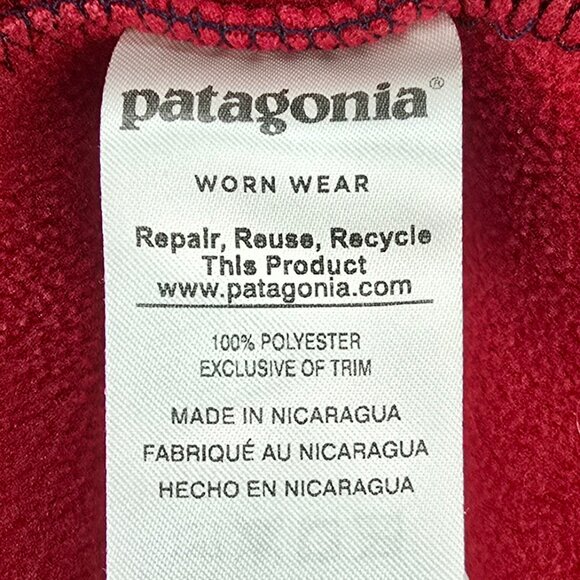 Patagonia Synchilla Snap-T Fleece Pullover Men’s XL Blue Red Colorblock Sweater - Picture 5 of 6